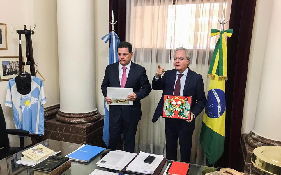 Marconi Recebido Pelo Presidente Do Senado Da Argentina Brasil