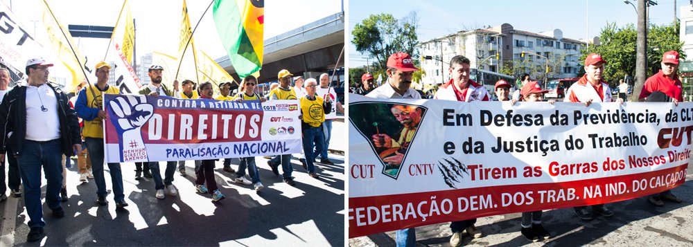 Centrais Protestam Contra Reformas Trabalhista E Previdenci Ria