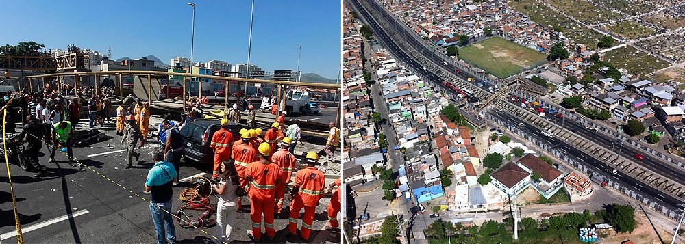 Carreta Derruba Passarela Na Linha Amarela Brasil