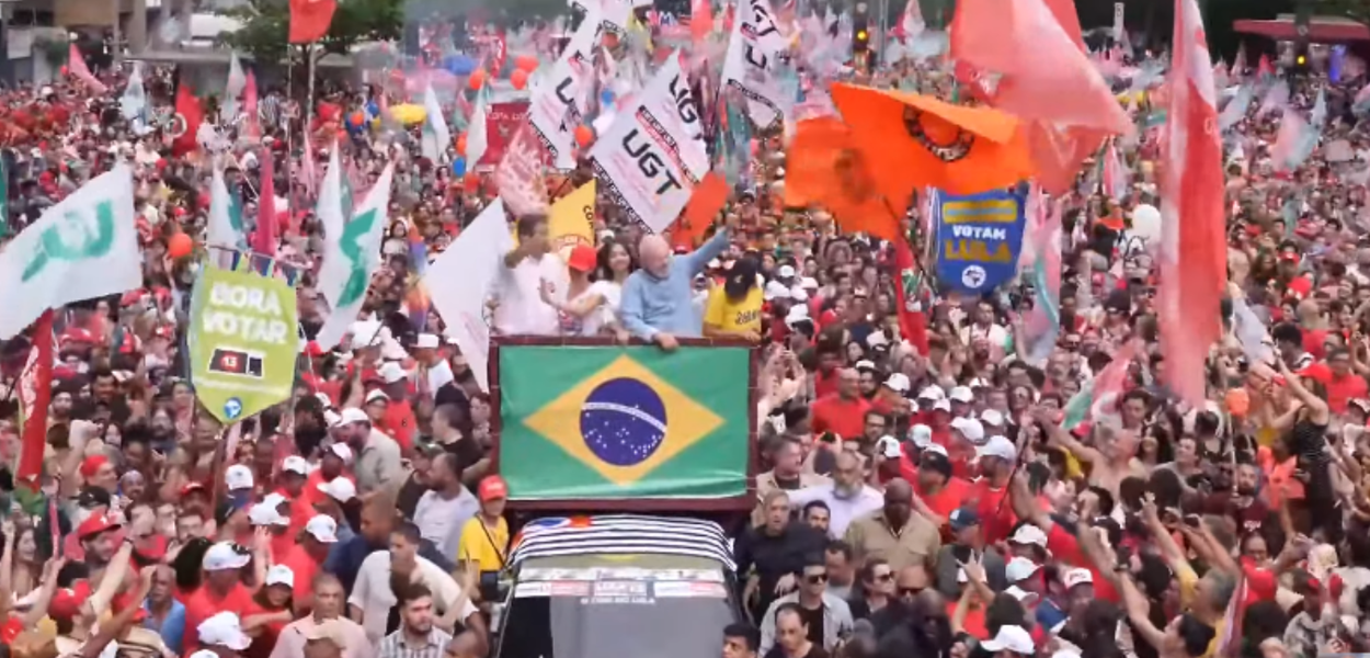 Lula E Haddad Encerram Campanha Multid O Em Caminhada Na Avenida