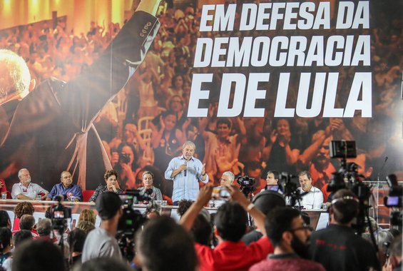 Lula na reunião ampliada da Comissão Executiva Nacional do PT