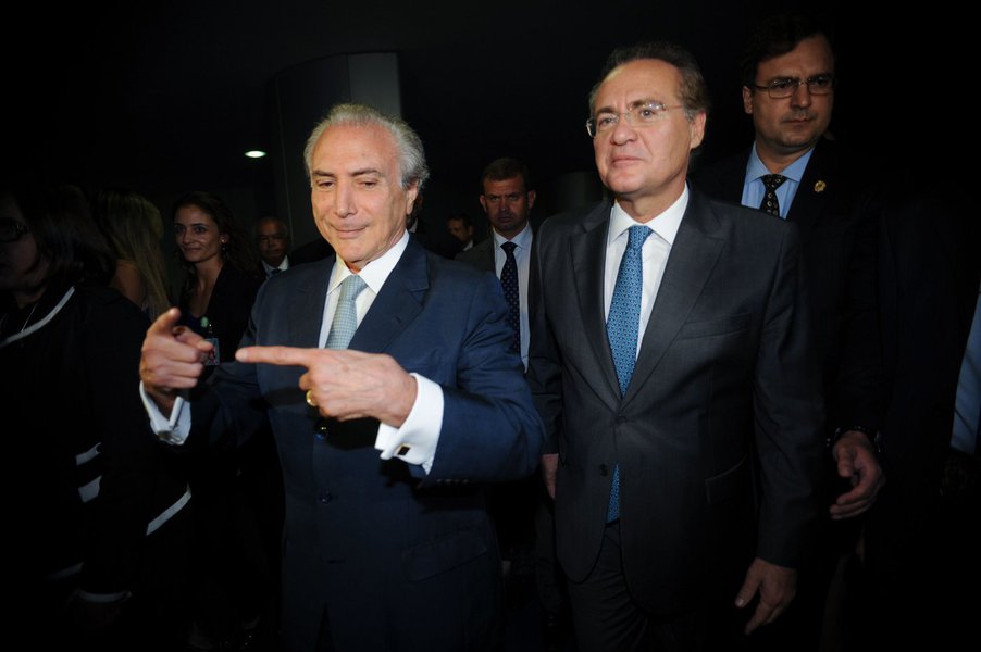 Brasília- DF- Brasil- 10/03/2015- Vice-presidente Michel Temer se reúne com presidente do Senado, Renan Calheiros (Fabio Rodrigues Pozzebom/Agência Brasil)
