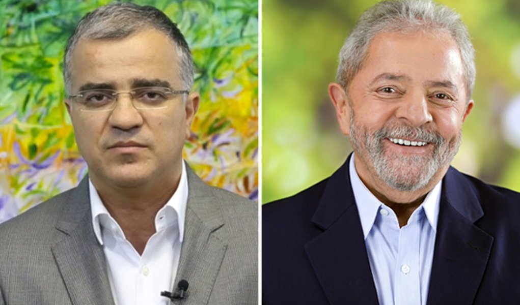Jornalista Kennedy Alencar e ex-presidente Luiz Inácio Lula da Silva