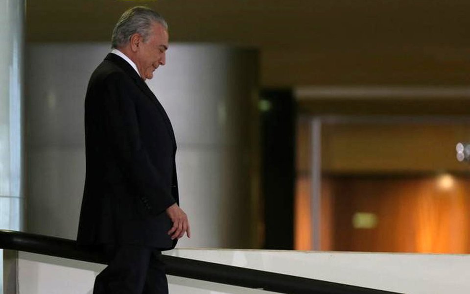 O presidente brasileiro Michel Temer no Palácio do Planalto, em Brasília 25/07/2017 REUTERS/Adriano Machado