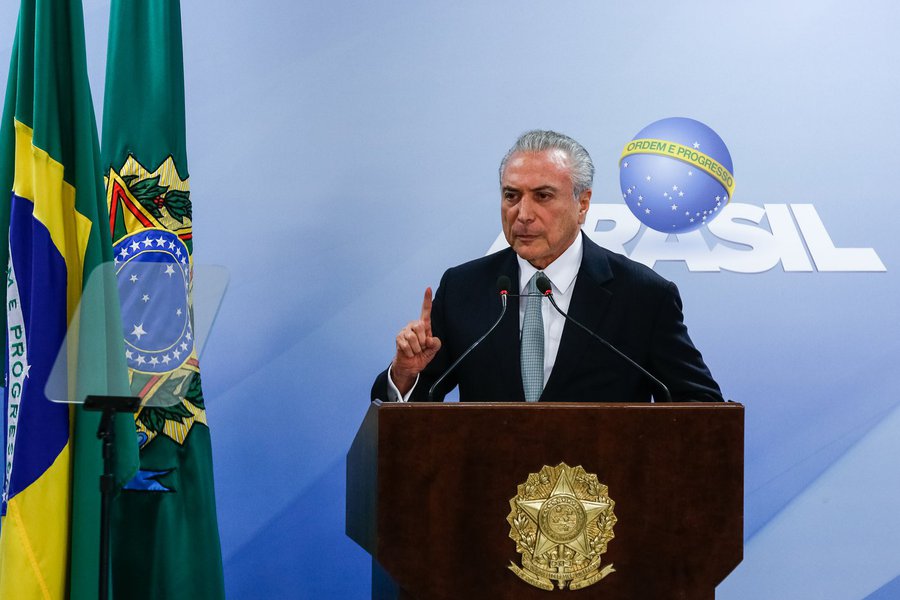 (Brasília - DF, 18/05/2017) Pronunciamento do Presidente da República, Michel Temer à imprensa. Foto: Marcos Corrêa/PR