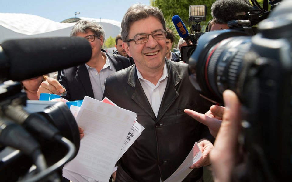 candidato à presidência da França Jean-Luc Mélenchon