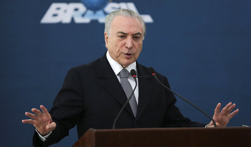 Brasília - O presidente Michel Temer participa da apresentação do novo cartão Construcard, no Palácio do Planalto.(José Cruz/Agência Brasil)
