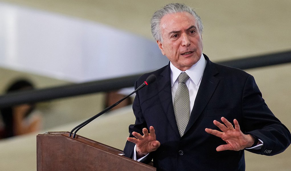 Brasília - DF, 25/08/2016. Presidente em Exercício Michel Temer