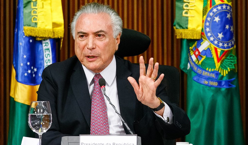 Brasília - DF, 20/06/2016. Presidente em Exercício Michel Temer durante reunião com governadores das unidades federativas do Brasil. Foto: Marcos Corrêa/PR