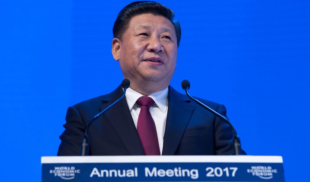 Opening Plenary with Xi Jinping, President of the People's Republic of China in Davos, January 17, 2017. Copyright by World Economic Forum / Valeriano Di Domenico
