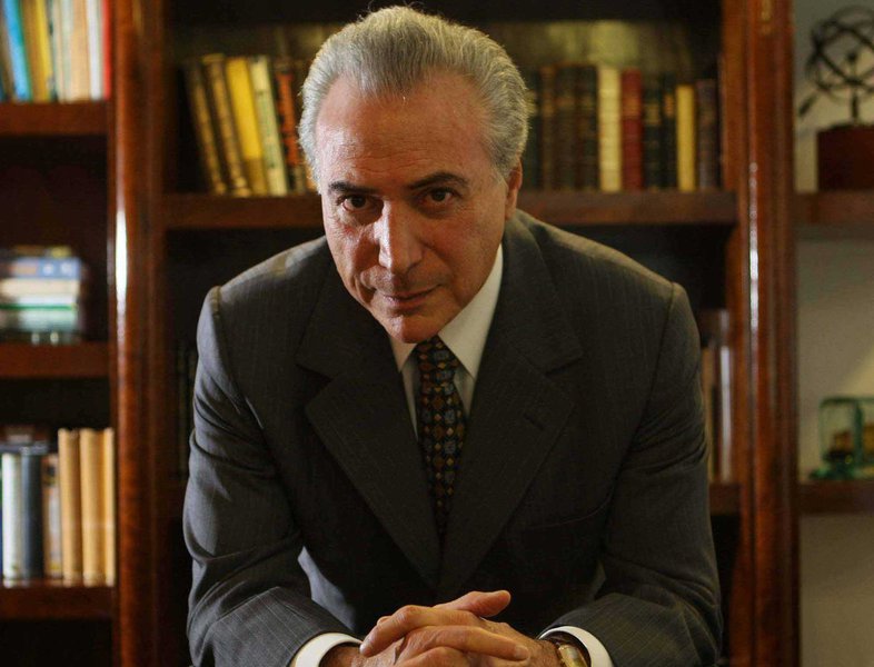 Deputado federal e presidente da C�mara dos Deputados, Michel Temer, do PMDB-SP, em seu escrit�rio no bairro do Itaim.