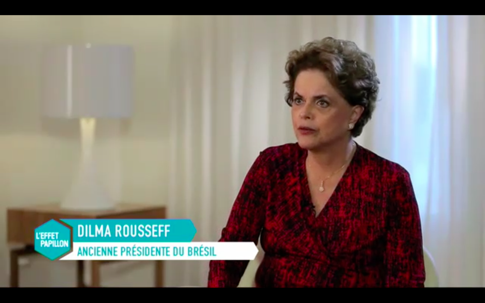 Dilma Rousseff em entrevista à televisão francesa