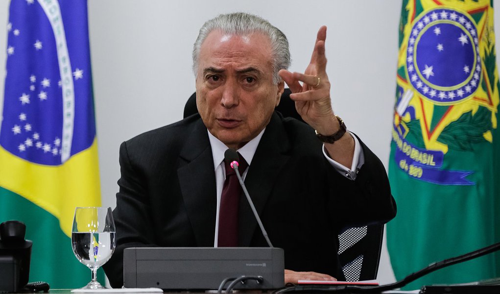 (Brasília - DF 06/12/2016) Presidente Michel Temer durante encontro com Representantes do Conselho do SESI e CNI. Foto: Marcos Corrêa/PR