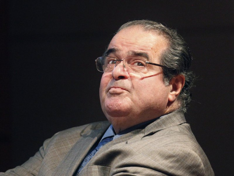 FILE - In this Oct. 18, 2011 file photo, U.S. Supreme Court justice Antonin Scalia