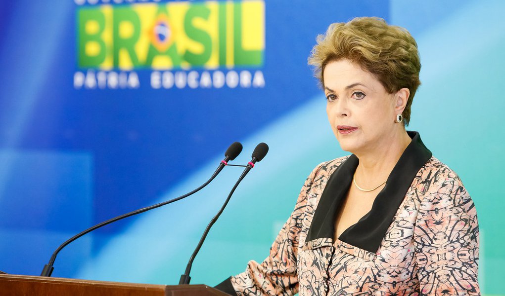 Brasília - DF, 19/04/2016. Presidenta Dilma Rousseff durante coletiva de imprensa. Foto: Roberto Stuckert Filho/PR (Foto: Jeferson Miola) Brasília - DF, 19/04/2016. Presidenta Dilma Rousseff durante coletiva de imprensa. Foto: Roberto Stuckert Filho/PR