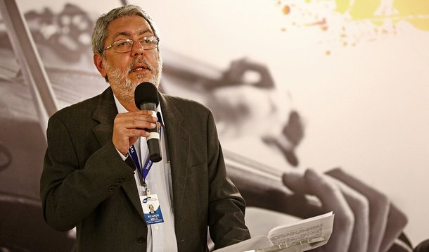 Brasília - Jornalista Ricardo Melo toma posse no cargo de diretor-presidente da Empresa Brasil de Comunicação - EBC (Juca Varella/Agência Brasil)