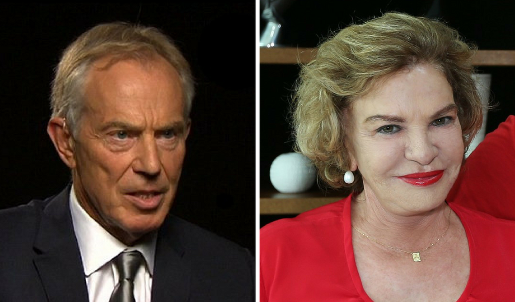Tony Blair e Marisa Letícia