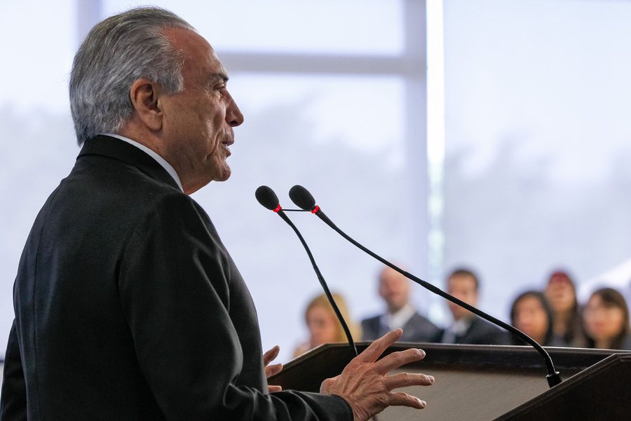 Brasília - DF, 14/07/2016. Presidente em Exercício Michel Temer durante cerimônia de anúncio de nova norma do Programa Minha Casa Minha Vida. Foto: Beto Barata/PR