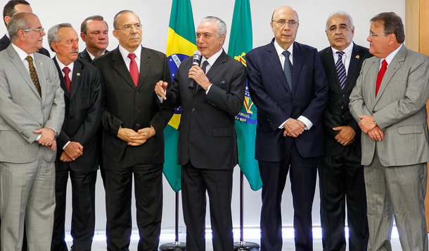 Brasília - DF, 13/07/2016. Presidente em Exercício Michel Temer durante reunião com membros da Confederação Nacional de Municípios. Foto: Beto Barata/PR