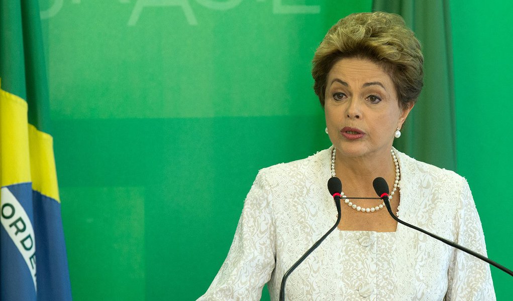 Brasília- DF 02-10-2015 Foto Lula Marques/Agência PT Presidenta, Dilma, durante declaração da reforma administrativa do governo federal.