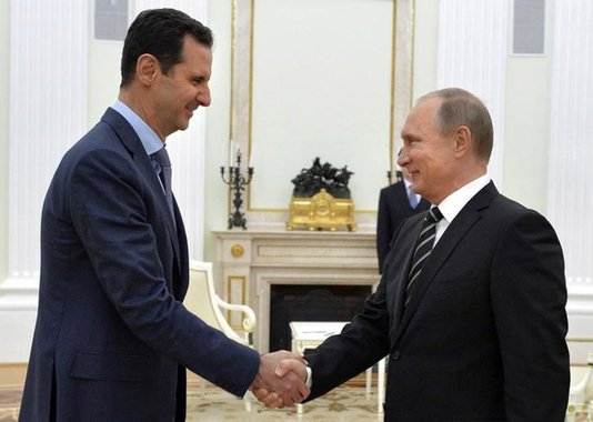 Presidente da Síria, Bashar Al-Assad, e presidente da Rússia, Vladimir Putin, durante encontro em Moscou. 21/10/2015 REUTERS/Alexei Druzhinin/RIA Novosti/Kremlin