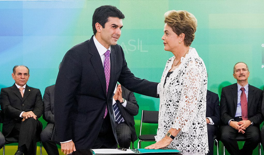 Brasília - DF, 05/10/2015. Presidenta Dilma Rousseff durante cerimônia de posse dos novos ministros. Foto: Roberto Stuckert Filho/PR.