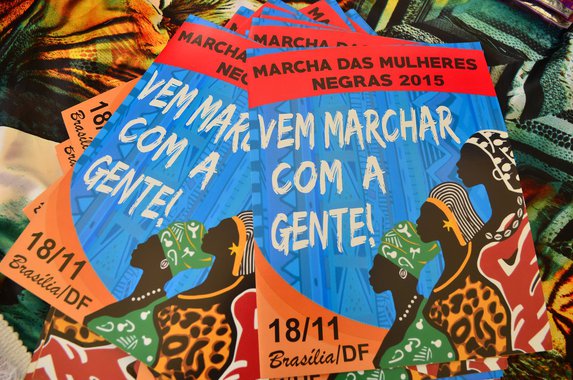 Mulheres negras do Rio de Janeiro lançam, mobilização para a Marcha Das Mulheres Negras no Rio: Contra o Racismo, a Violência e pelo bem viver,que acontecerá em Brasília no dia 18 de novembro (Tânia Rêgo/Agência Brasil)