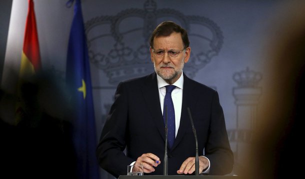 Primeiro-ministro da Espanha, Mariano Rajoy, durante evento em Madri. 28/09/2015 REUTERS/Juan Medina