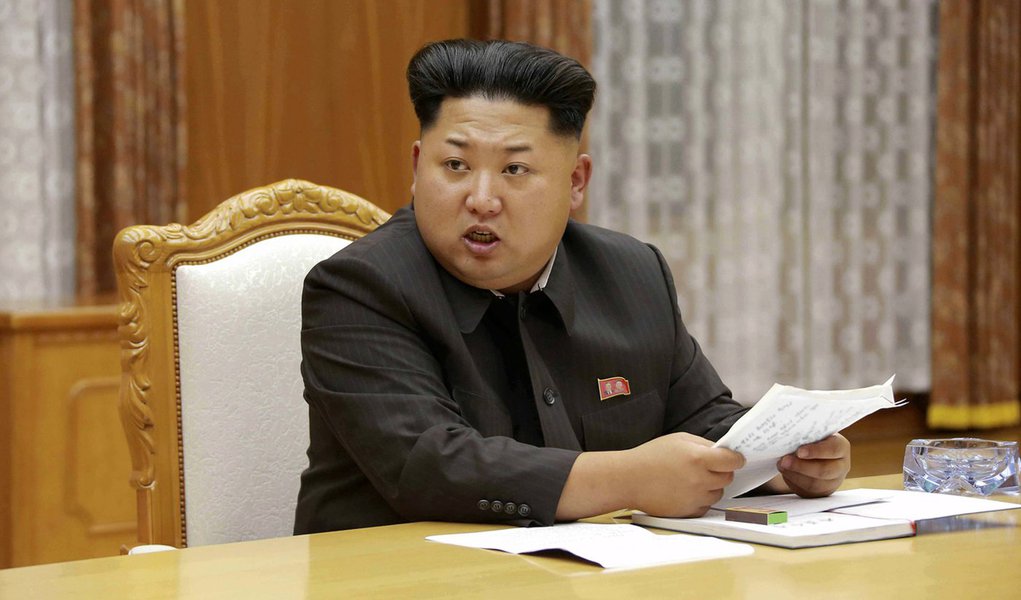 Líder da Coreia do Norte, Kim Jong Un. 21/08/2015 REUTERS/KCNA