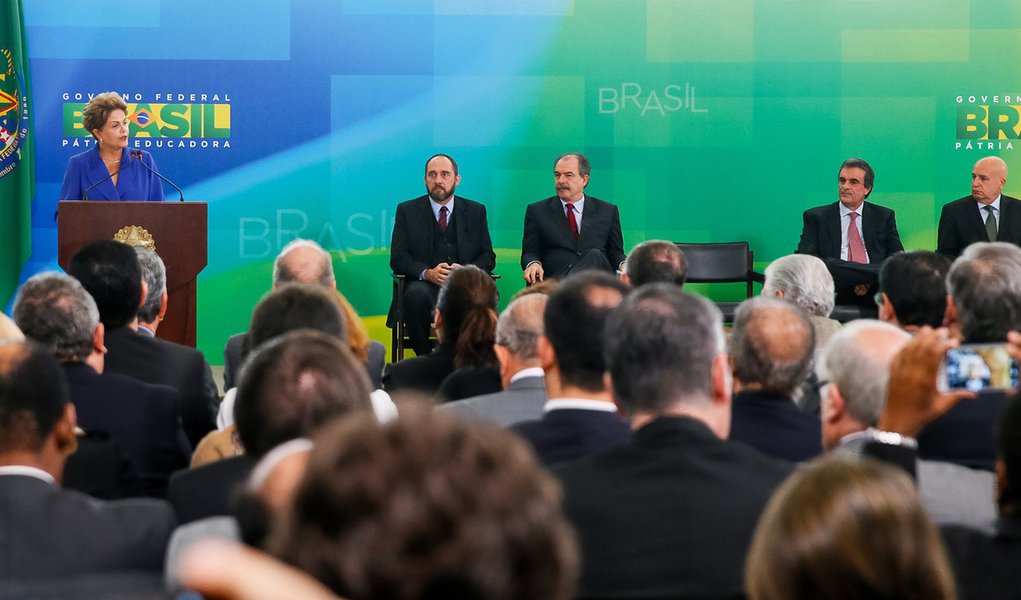 Brasília - DF, 18/03/2015. Presidenta Dilma Rousseff durante cerimônia de lançamento do Pacote Anticorrupção. Foto: Roberto Stuckert Filho/PR.
