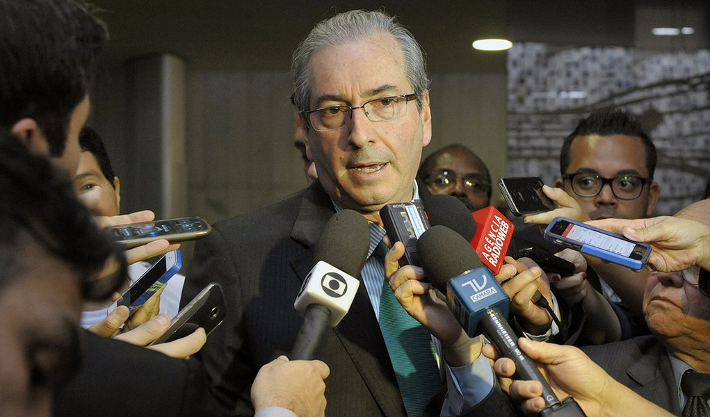 Presidente da Câmara, dep. Eduardo Cunha (PMDB-RJ) concede entrevista Data: 02/07/2015