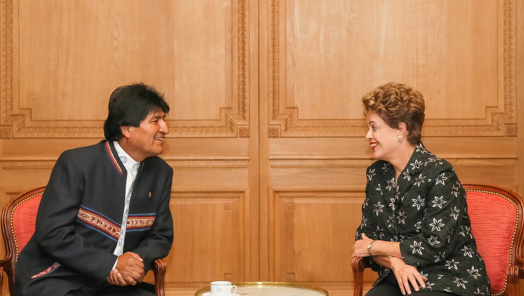 Paris - França, 29/11/2015. Presidenta Dilma Rousseff durante encontro bilateral com Presidente da Bolívia, Evo Morales. Foto: Roberto Stuckert Filho/PR