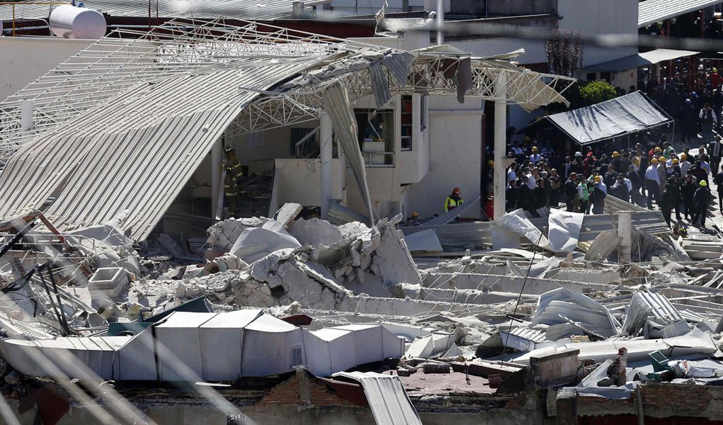 Maternidade no oeste da Cidade do MÃ©xico, onde houve uma explosÃ£o. 29/1/2015 REUTERS/Edgard Garrido