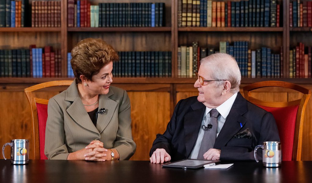 Brasília - DF, 11/06/2015. Presidenta Dilma Rousseff durante entrevista ao Jô Soares. Foto: Roberto Stuckert Filho/PR