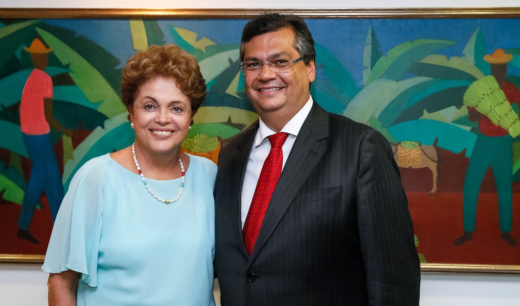 Brasília - DF, 25/02/2015. Presidenta Dilma Rousseff recebe Flávio Dino, Governador do Estado do Maranhão. Foto: Roberto Stuckert Filho/PR.