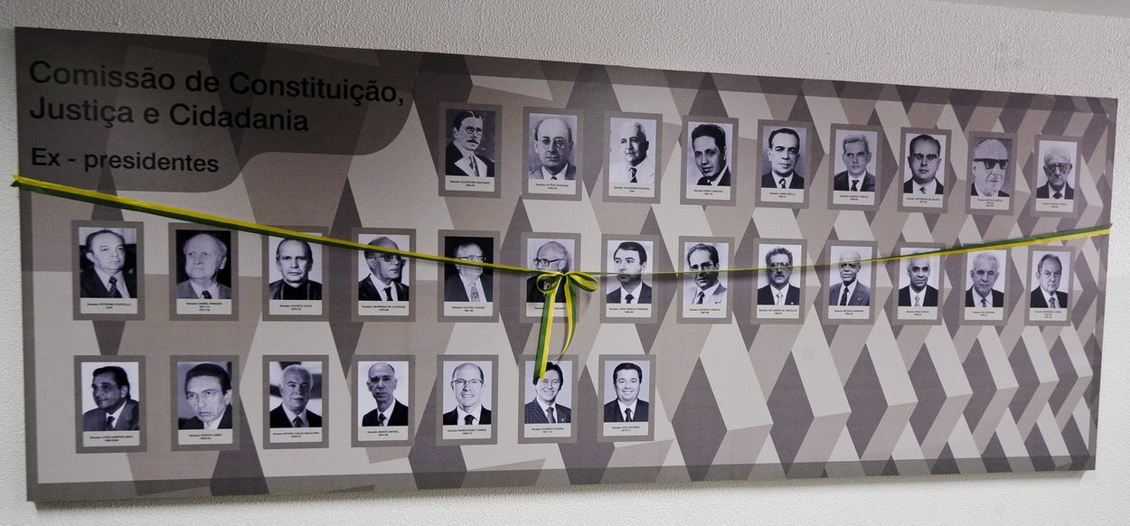 Galeria de ex-presidentes da Comiss�o de Constitui��o, Justi�a e Cidadania (CCJ).

Foto: Edilson Rodrigues/Ag�ncia Senado