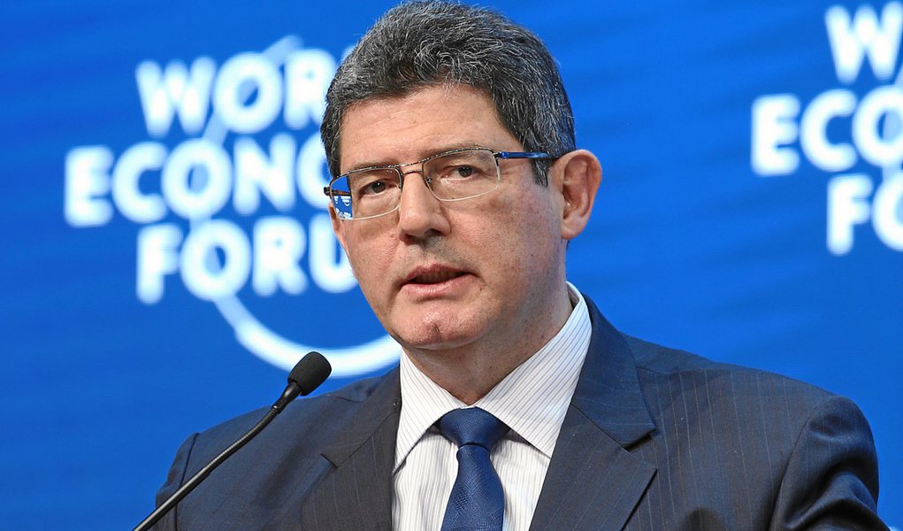 DAVOS/SWITZERLAND, 24JAN15 - Joaquim Levy, Minister of Finance of Brazil is captured during the session 'The Global Economic Outlook' at the Annual Meeting 2015 of the World Economic Forum at the congress centre in Davos, January 24, 2015. 

WORLD ECONO