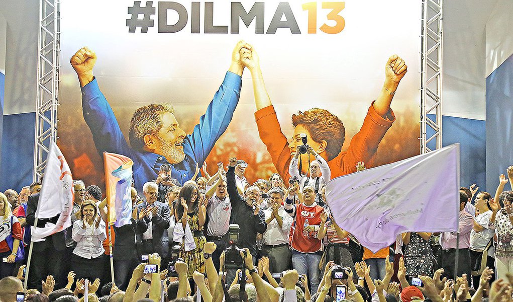 Em São Paulo, Lula participa de plenária do PT em apoio a reeleição de Dilma Rousseff. Foto: Ricardo Stuckert/Instituto Lula