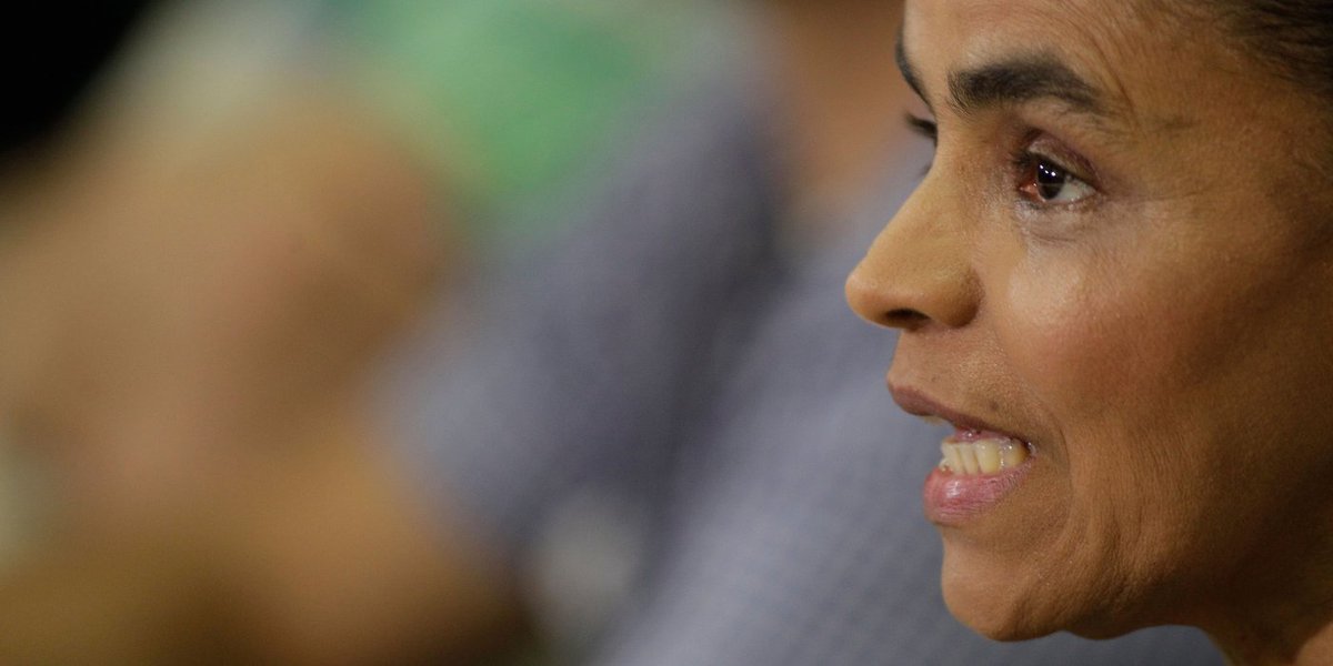 Former Senator and Environment Minister Marina Silva gives a news conference regarding her possible candidature for presidential elections in Brasilia, Brazil, Friday, Oct. 4, 2013. Silva, the top-polling opposition candidate for next year's presidential 