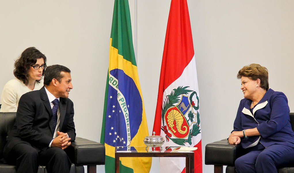 Brasília-DF, 09/06/2011. Presidenta Dilma Rousseff recebe Ollanta Humala Presidente eleito do Peru no Palácio do Planalto. Foto: Roberto Stuckert Filho/PR.