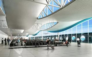 Saguão do novo Aeroporto de Natal, o melhor do Brasil
