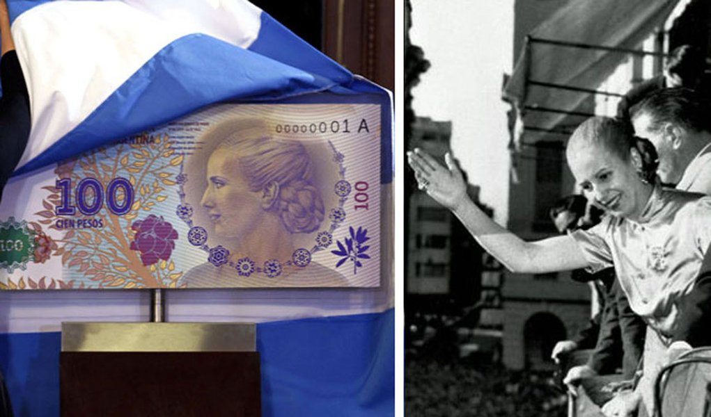 Sessenta anos depois da morte, Evita vira nota de 100 pesos