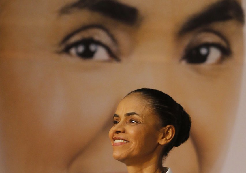 Marina Silva, candidata do PSB à Presidência, durante lançamento de seu programa de governo, em São Paulo 29/08/2014 REUTERS/Paulo Whitaker 