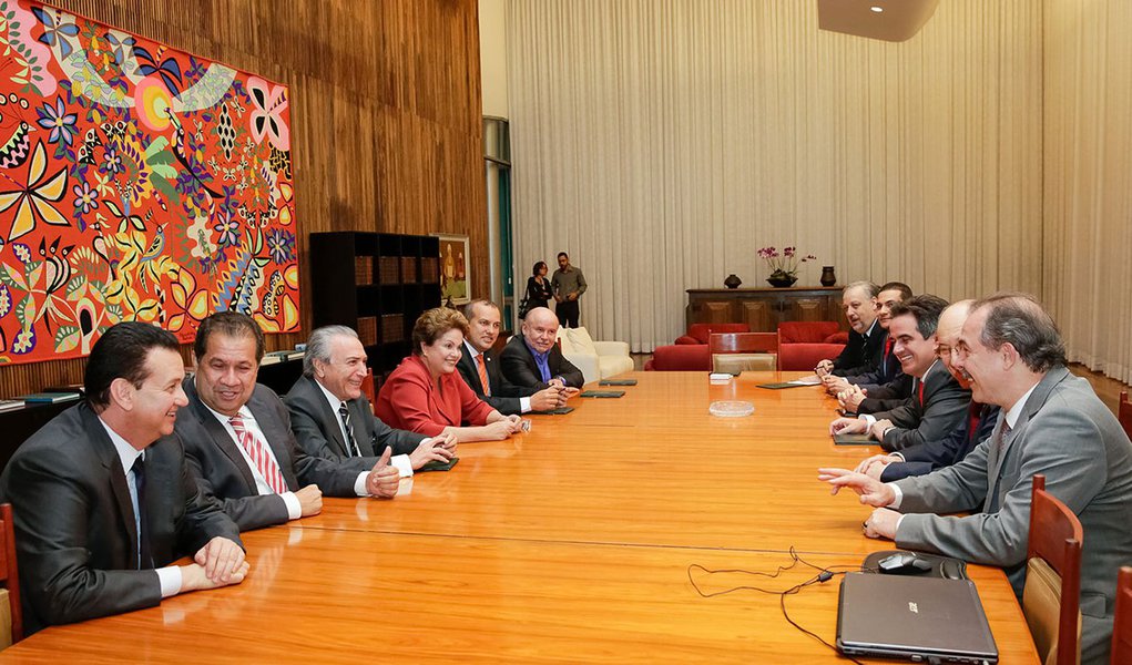 Brasília - DF, 22/07/2014. Dilma Rousseff em reunião do conselho político com aliados. Foto: Ichiro Guerra