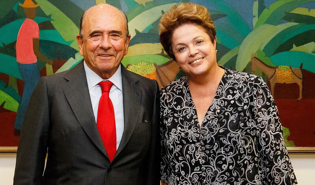 Brasília - DF,12/09/2013. Presidenta Dilma Rousseff recebe Emilio Botin, Presidente Mundial do Grupo Santander. Foto: Roberto Stuckert Filho/PR.