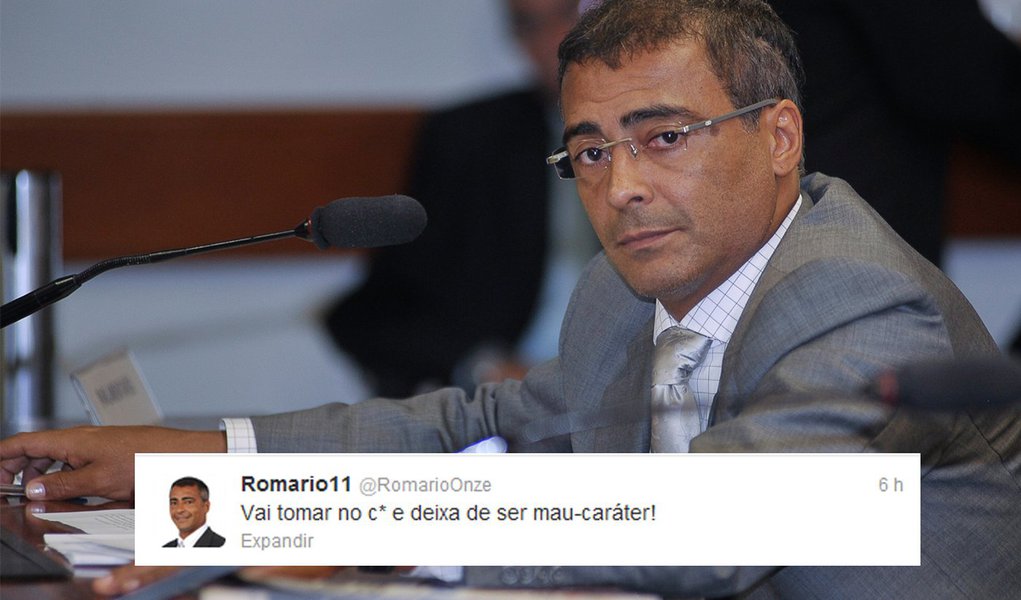 Incomodado, Romário ataca colunista e Veja no Twitter