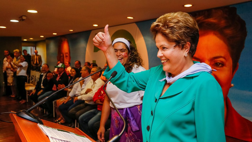 Brasília - DF, 28/08/2014. Dilma Rousseff no encontro com trabalhadores da agricultura. Foto: Ichiro Guerra