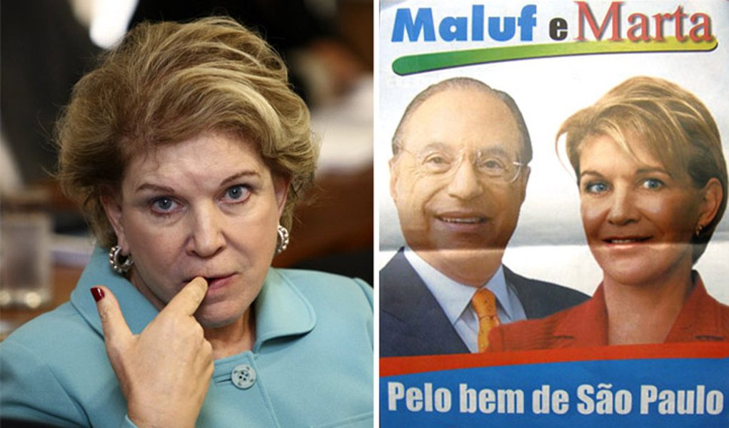 Apoio de Maluf a Marta lembra mau agouro ao PT