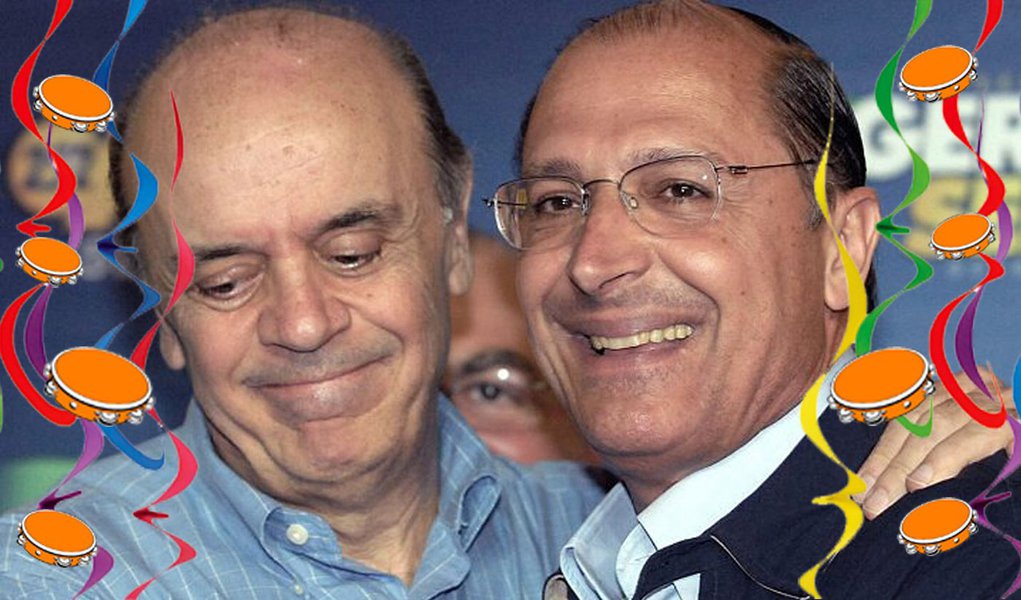 Alckmin 'pula' carnaval com Serra para ter o sim