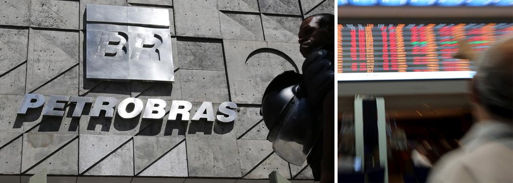 Os papéis da Petrobras começaram esta quinta despencando na Bolsa de Valores de Paulo, com queda de 14%; Ibovespa abriu caindo 1%; o "mercado", composto pelos grandes bancos, grandes empresas e especuladores, reage muito mal à crise da Petrobras; na noite de ontem, os ADRs da empresa chegaram a cair mais de 10% em Nova York